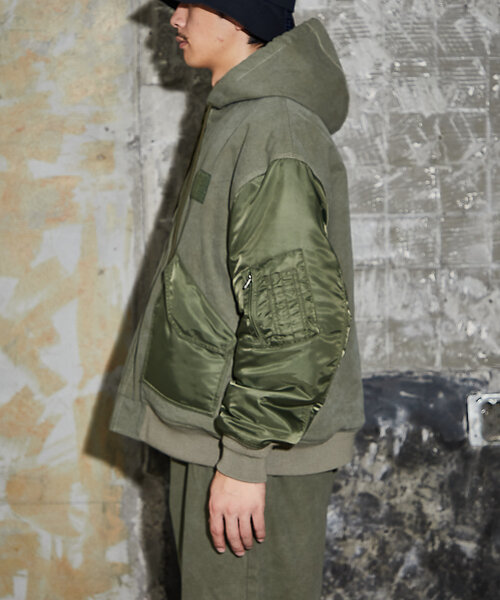 CIAOPANIC(チャオパニック)の「【mi-ry by CIAOPANIC】ワークフーディージャケット(ブルゾン・レディース・オリーブ/ブラック・FREE)」の20枚目の写真