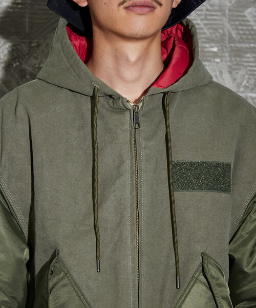 CIAOPANIC(チャオパニック)の「【mi-ry by CIAOPANIC】ワークフーディージャケット(ブルゾン・レディース・オリーブ/ブラック・FREE)」の22枚目の写真