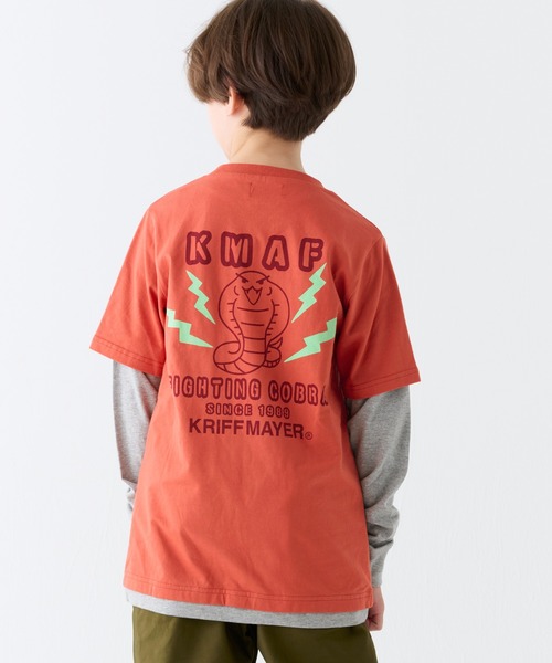 KRIFF MAYER Kid's Collection（クリフメイヤーキッズコレクション）の「【綿100％】JOIN-TEE（コブラ）（Tシャツ/カットソー・キッズ・レッド/ブラック/ライトグリーン/オフホワイト・170/160/150/140/130/120）」の4枚目の写真