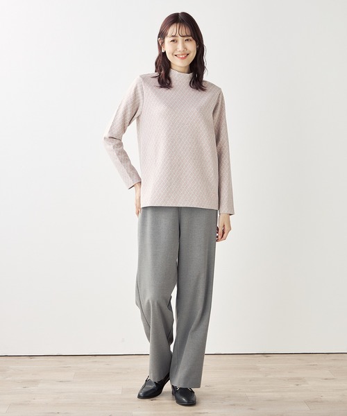 DECOY SINCE 1981(デコイシンスイチキュウハチイチ)の「チェックジャガードプルオーバー(Tシャツ/カットソー・レディース・ピンク/ネイビー・M/L/LL)」の6枚目の写真