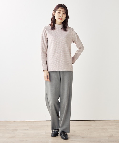 DECOY SINCE 1981(デコイシンスイチキュウハチイチ)の「チェックジャガードプルオーバー(Tシャツ/カットソー・レディース・ピンク/ネイビー・M/L/LL)」の7枚目の写真