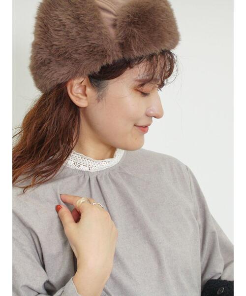 Samansa Mos2（サマンサ モスモス）の「【保温加工】襟レースブラウス（シャツ/ブラウス・レディース・ブラック/ベージュ/グレー/オフホワイト・F）」の4枚目の写真