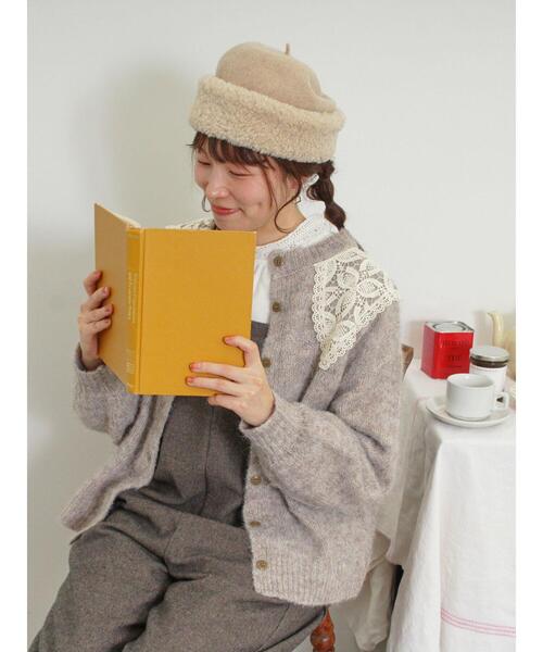 Samansa Mos2（サマンサ モスモス）の「【保温加工】襟レースブラウス（シャツ/ブラウス・レディース・ブラック/ベージュ/グレー/オフホワイト・F）」の9枚目の写真