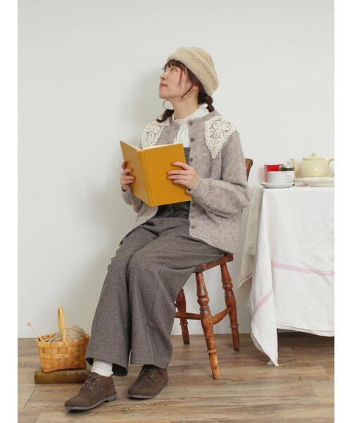 Samansa Mos2（サマンサ モスモス）の「【保温加工】襟レースブラウス（シャツ/ブラウス・レディース・ブラック/ベージュ/グレー/オフホワイト・F）」の11枚目の写真