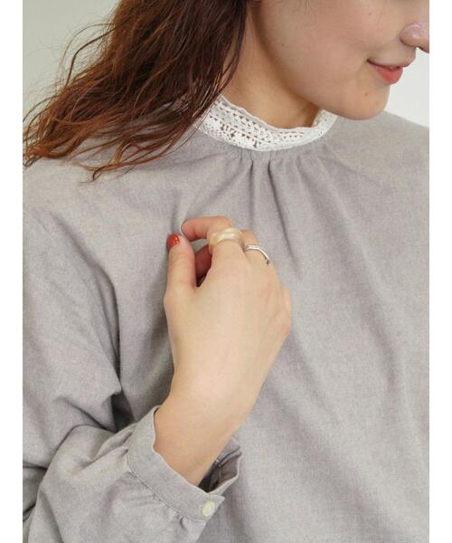 Samansa Mos2（サマンサ モスモス）の「【保温加工】襟レースブラウス（シャツ/ブラウス・レディース・ブラック/ベージュ/グレー/オフホワイト・F）」の19枚目の写真