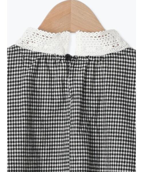 Samansa Mos2（サマンサ モスモス）の「【保温加工】襟レースブラウス（シャツ/ブラウス・レディース・ブラック/ベージュ/グレー/オフホワイト・F）」の6枚目の写真