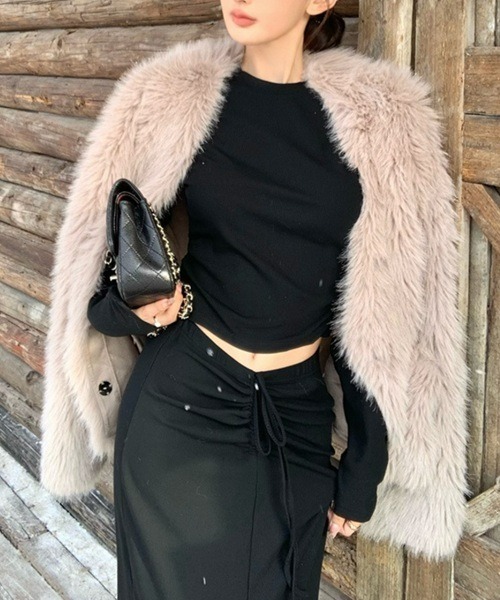 FOXEY フォクシー フーティッドカーディガン　38 FOXEY フォクシー カーディガン 38(S位) ベージュ 【古着】【中古】