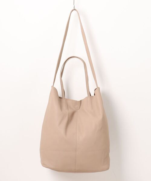 Morphee（モルフェ）の「【Morphee / モルフェ】3WAY　LARGE TOTE　レザートートバッグ（トートバッグ・レディース・グレイッシュベージュ/ブラック・フリー）」の19枚目の写真