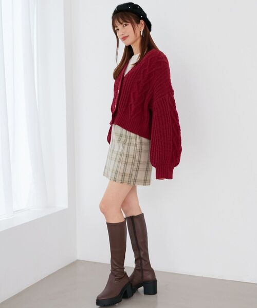 MAJESTIC LEGON（マジェスティックレゴン）の「クルーネックパワショルトップス（Tシャツ/カットソー・レディース・ブラック/アイボリー/ホワイト系その他2・MEDIUM）」の6枚目の写真