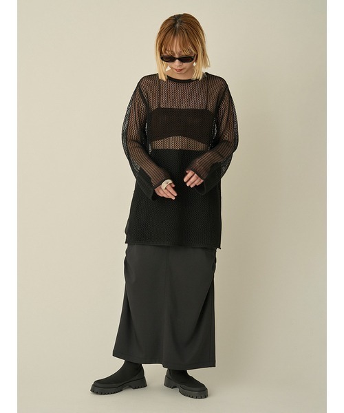 emmi（エミ）の「オーバルサングラス（サングラス・レディース・ブラウン/ベージュ/ブラック・FREE）」の9枚目の写真