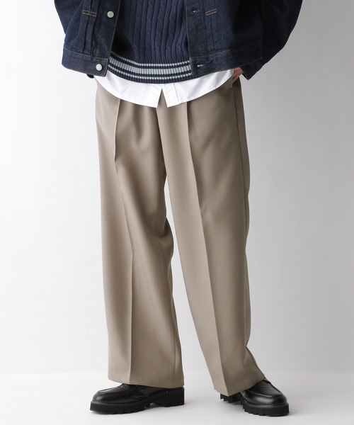 RAGEBLUE（レイジブルー）の「【セットアップ対応】ワイドストレート/イージースラックス（スラックス・メンズ・グレー/ブラック/ホワイト/ベージュ・SMALL/MEDIUM/LARGE）」の10枚目の写真