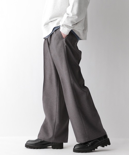 RAGEBLUE（レイジブルー）の「【セットアップ対応】ワイドストレート/イージースラックス（スラックス・メンズ・グレー/ブラック/ホワイト/ベージュ・SMALL/MEDIUM/LARGE）」の8枚目の写真