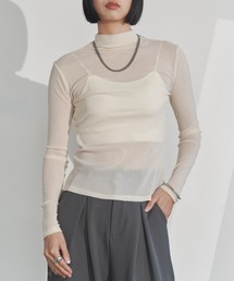 Solace（ソレイス）の「ベーシックシアーハイネックトップス（Tシャツ/カットソー）」