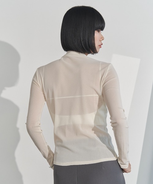 zoe ハイネックトップス ベーシックシアーハイネックトップス（Tシャツ/カットソー