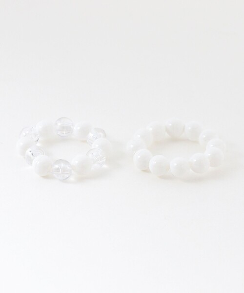 BEAMS BOY(ビームスボーイ)の「丸ビーズ リング 2P(リング・レディース・ブルー/レッド/ホワイト・ONE SIZE)」の6枚目の写真