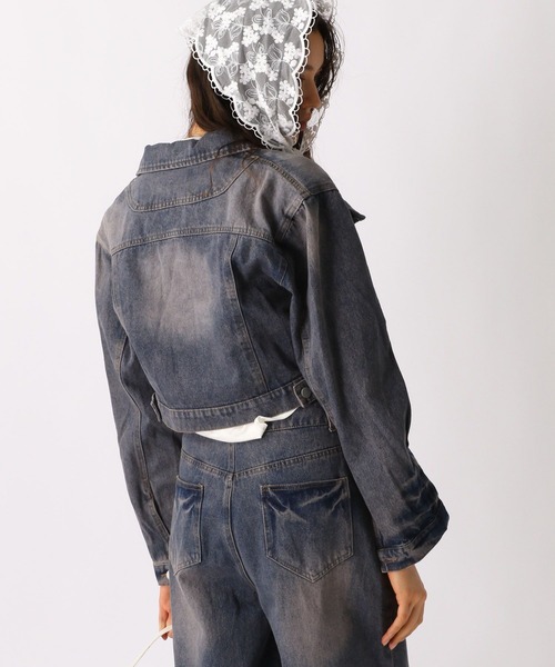 FOREVER 21(フォーエバー トゥエンティーワン)の「【2025SS】オーバーダイGジャン(デニムジャケット・レディース・ネイビー/ブルー・FREE)」の12枚目の写真