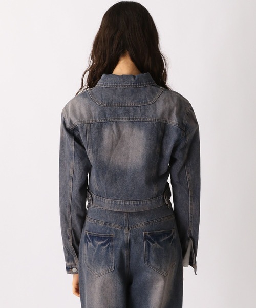 FOREVER 21(フォーエバー トゥエンティーワン)の「【2025SS】オーバーダイGジャン(デニムジャケット・レディース・ネイビー/ブルー・FREE)」の15枚目の写真