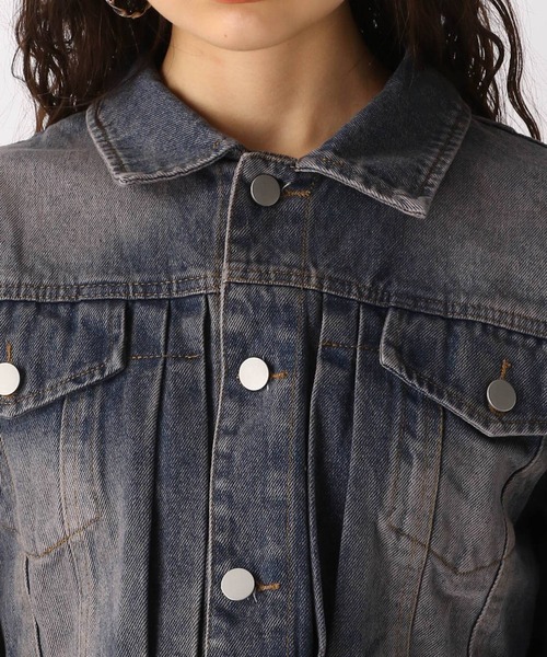 FOREVER 21(フォーエバー トゥエンティーワン)の「【2025SS】オーバーダイGジャン(デニムジャケット・レディース・ネイビー/ブルー・FREE)」の17枚目の写真
