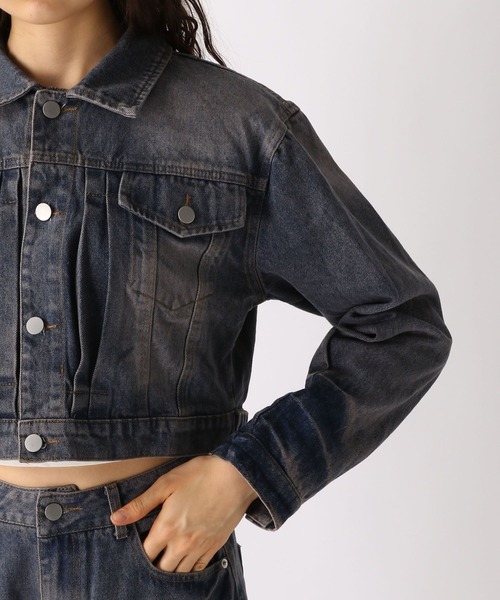 FOREVER 21(フォーエバー トゥエンティーワン)の「【2025SS】オーバーダイGジャン(デニムジャケット・レディース・ネイビー/ブルー・FREE)」の18枚目の写真