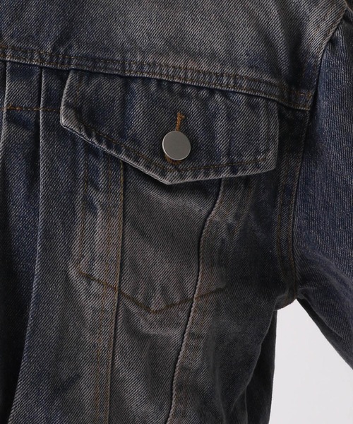 FOREVER 21(フォーエバー トゥエンティーワン)の「【2025SS】オーバーダイGジャン(デニムジャケット・レディース・ネイビー/ブルー・FREE)」の20枚目の写真