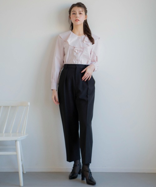 NOELA（ノエラ）の「フリルタックブラウス（シャツ/ブラウス・レディース・ピンク/サックスブルー/オフホワイト・フリー）」の15枚目の写真