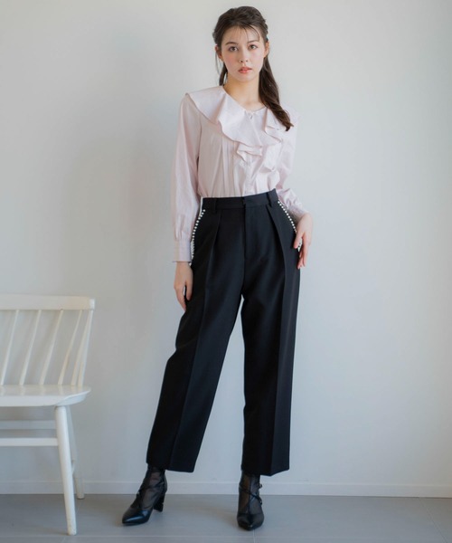 NOELA（ノエラ）の「フリルタックブラウス（シャツ/ブラウス・レディース・ピンク/サックスブルー/オフホワイト・フリー）」の17枚目の写真