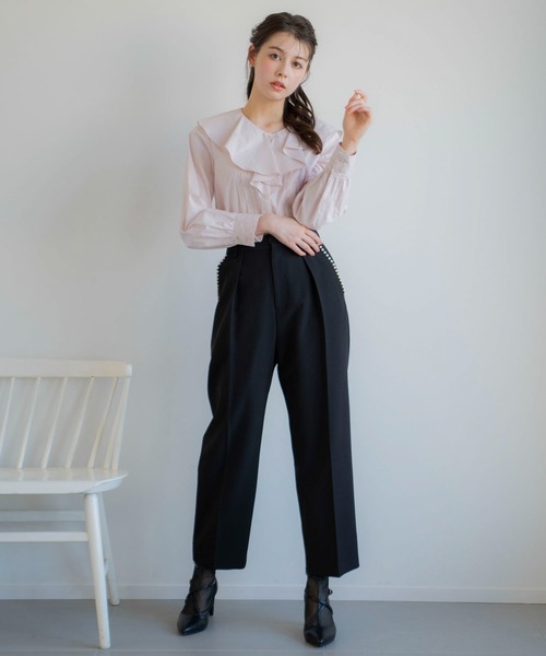 NOELA（ノエラ）の「フリルタックブラウス（シャツ/ブラウス・レディース・ピンク/サックスブルー/オフホワイト・フリー）」の18枚目の写真