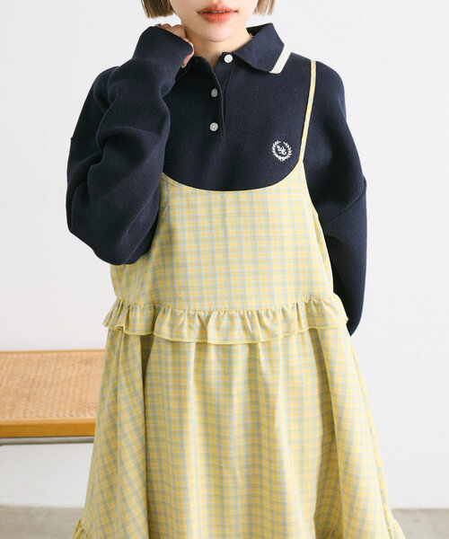 w closet(ダブルクローゼット)の「刺繍ポロニット(ニット/セーター・レディース・アイボリー/ネイビー/レッド・FREE)」の13枚目の写真