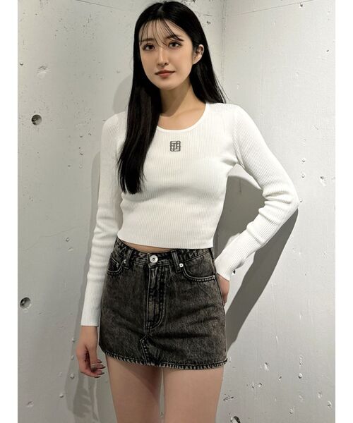 GYDA ニット セーター 2WAYブリーチBACKボタンニットトップス