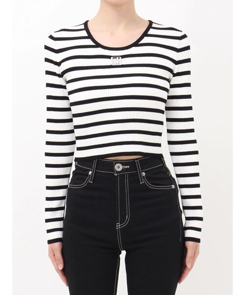 GYDA(ジェイダ)の「GYGYプレートニットトップス(ニット/セーター・レディース・シルバー/その他1/ブラック/オフホワイト・FREE)」の16枚目の写真