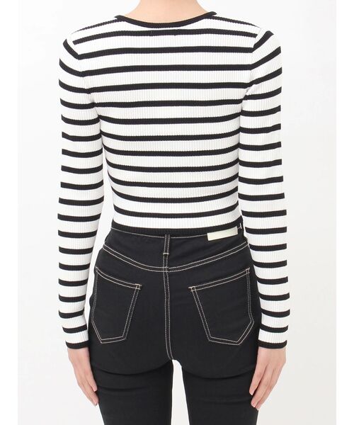 GYDA(ジェイダ)の「GYGYプレートニットトップス(ニット/セーター・レディース・シルバー/その他1/ブラック/オフホワイト・FREE)」の18枚目の写真