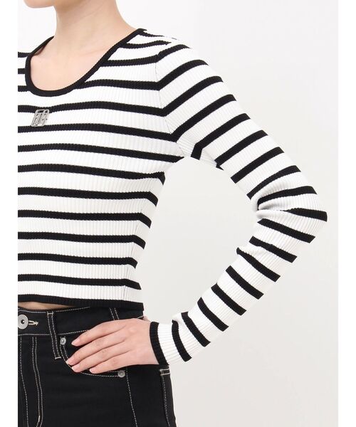 GYDA(ジェイダ)の「GYGYプレートニットトップス(ニット/セーター・レディース・シルバー/その他1/ブラック/オフホワイト・FREE)」の20枚目の写真