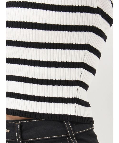 GYDA(ジェイダ)の「GYGYプレートニットトップス(ニット/セーター・レディース・シルバー/その他1/ブラック/オフホワイト・FREE)」の21枚目の写真