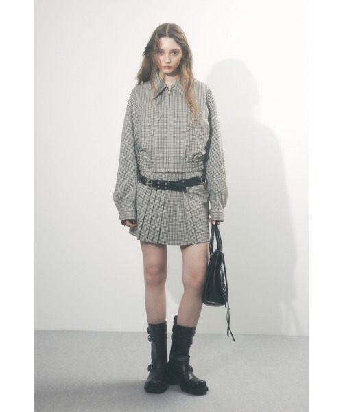セール】【セットアップ可】FRONT ZIP CROP BZ フロントジップ