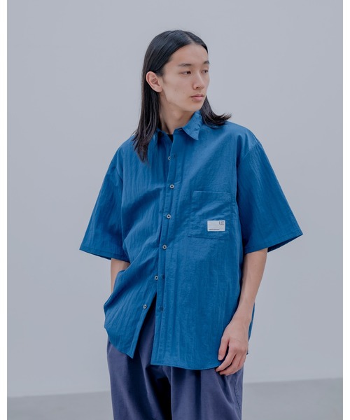 uniform experiment(ユニフォームエクスペリメント)の「CRYSTAL NYLON VENTILATION SHIRT(シャツ/ブラウス・メンズ・ネイビー/イエロー/ブラック/グレー・1/2/3/4)」の5枚目の写真