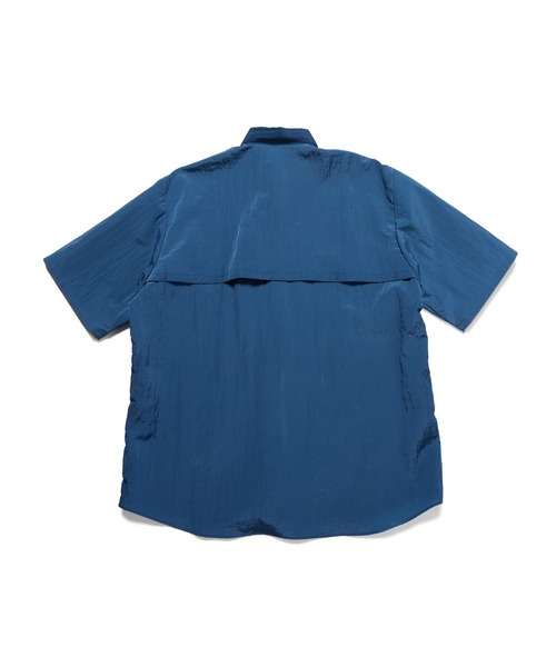 uniform experiment(ユニフォームエクスペリメント)の「CRYSTAL NYLON VENTILATION SHIRT(シャツ/ブラウス・メンズ・ネイビー/イエロー/ブラック/グレー・1/2/3/4)」の7枚目の写真