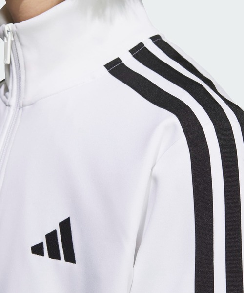 adidas（アディダス）の「スリーストライプス レギュラーフィット ダブルニット トラックジャケット/ ジャージ / アディダス adidas（ジャージ・メンズ・ブラック×ホワイト/ホワイト/ブラック/ブルー・SMALL/MEDIUM/X-LARGE/LARGE/3XL/XX-LARGE/X-SMALL）」の13枚目の写真