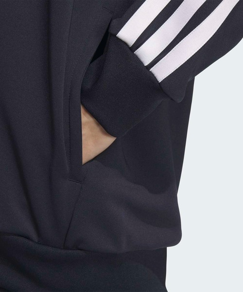 adidas（アディダス）の「スリーストライプス レギュラーフィット ダブルニット トラックジャケット/ ジャージ / アディダス adidas（ジャージ・メンズ・ブラック×ホワイト/ホワイト/ブラック/ブルー・SMALL/MEDIUM/X-LARGE/LARGE/3XL/XX-LARGE/X-SMALL）」の22枚目の写真