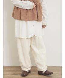 Samansa Mos2 | 【M/Lサイズ】ツイル裾ダーツパンツ(その他パンツ)