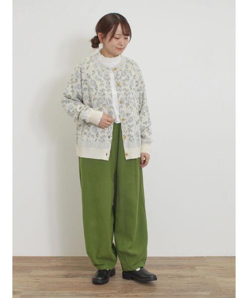 Samansa Mos2（サマンサ モスモス）の「【M/Lサイズ】ツイル裾ダーツパンツ（その他パンツ・レディース・キナリ/ブルー/カーキ/チャコールグレー・M/L）」の18枚目の写真