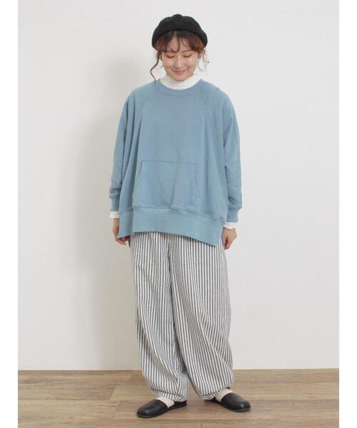 Samansa Mos2（サマンサ モスモス）の「【M/Lサイズ】ツイル裾ダーツパンツ（その他パンツ・レディース・キナリ/ブルー/カーキ/チャコールグレー・M/L）」の13枚目の写真