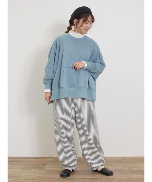 Samansa Mos2（サマンサ モスモス）の「【M/Lサイズ】ツイル裾ダーツパンツ（その他パンツ・レディース・キナリ/ブルー/カーキ/チャコールグレー・M/L）」の12枚目の写真