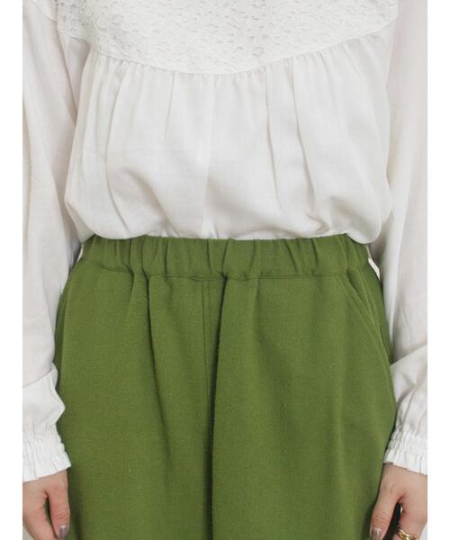 Samansa Mos2（サマンサ モスモス）の「【M/Lサイズ】ツイル裾ダーツパンツ（その他パンツ・レディース・キナリ/ブルー/カーキ/チャコールグレー・M/L）」の19枚目の写真