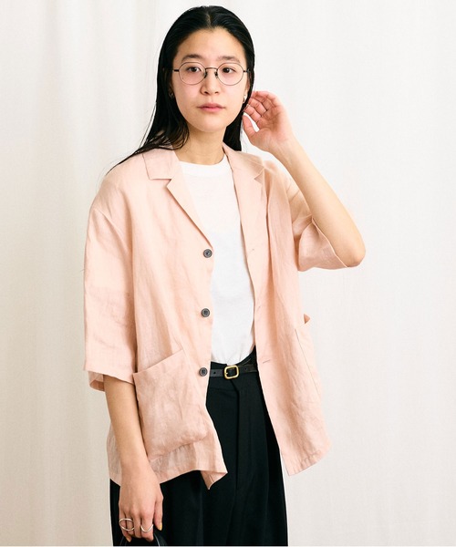 新品タグ付き　fig London DAY shirt　シャツ fig London（フィグロンドン）の「DAILY LINEN shirt（シャツ