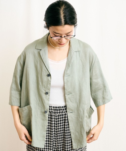 fig London（フィグロンドン）の「DAILY LINEN shirt（シャツ