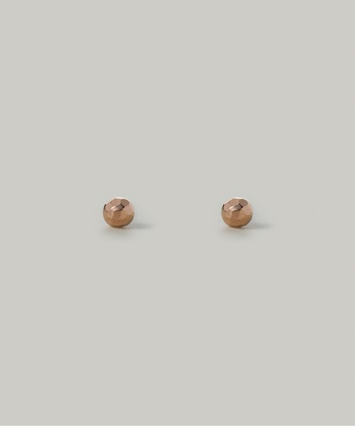 Jolie Toujours(ジョリトゥジュール)の「【汗や水に強い】〈ステンレス〉1粒カットボールスタッドピアス(ピアス(両耳用)・レディース・ゴールド/シルバー/ピンクゴールド・FREE)」の3枚目の写真