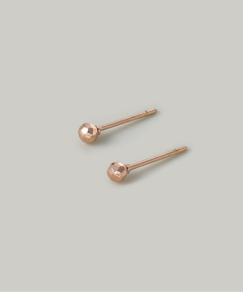 Jolie Toujours(ジョリトゥジュール)の「【汗や水に強い】〈ステンレス〉1粒カットボールスタッドピアス(ピアス(両耳用)・レディース・ゴールド/シルバー/ピンクゴールド・FREE)」の6枚目の写真