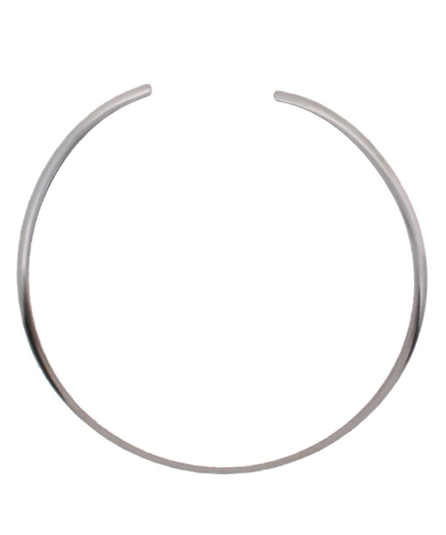 Ray BEAMS（レイビームス）の「【一部予約】 GRACEFULLY / 甲丸 チョーカー（ネックレス・レディース・シルバー/ゴールド・ONE SIZE）」の2枚目の写真