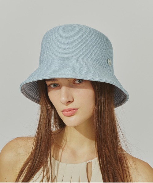 Chapeau d' O（シャポードオー）の「Chapeau d' O  Lame Silk Braid Bucket / シャポードオー（ハット・レディース・ブラック/ライトブルー/ピンク/ベージュ/ブラウン・M/57.5cm）」の4枚目の写真