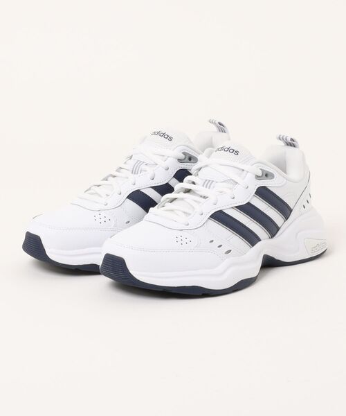 adidas(アディダス)の「ADIDAS アディダス STRUTTER M ストラッター EG2654 FTWR/DARK/MATT(スニーカー・メンズ・ホワイト・24.0cm/25.0cm/26.0cm/27.0cm/28.0cm/29.0cm/25.5cm/26.5cm/27.5cm/28.5cm/30.0cm/23.0cm/22.5cm/23.5cm/24.5cm)」の1枚目の写真